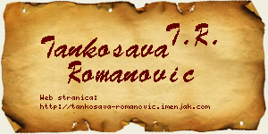 Tankosava Romanović vizit kartica